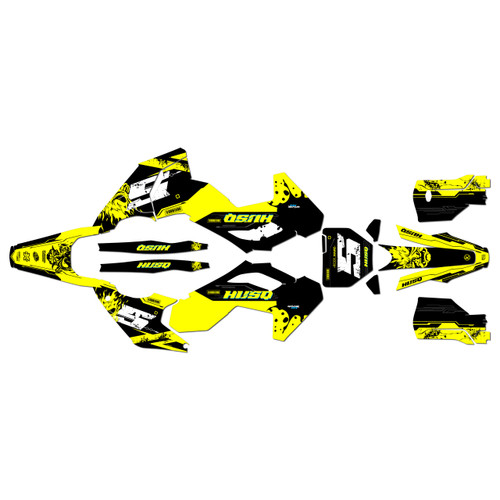 husqvarna fc350 graphics kit 2023-2024 nightcity series yellow