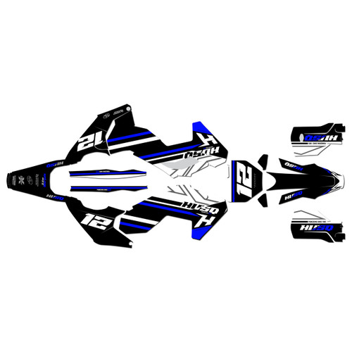 husqvarna fc250 graphics kit 2023-2024 serenity series blue