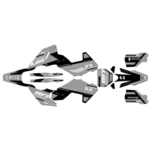 husqvarna fc350 graphics kit 2023-2024 toulouse series white