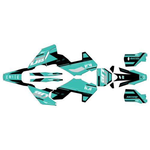 husqvarna fc350 graphics kit 2023-2024 toulouse series teal