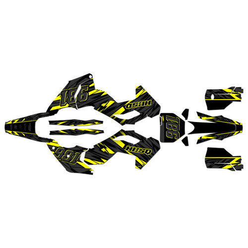 husqvarna fc450 graphics kit 2023-2024 twitch series yellow
