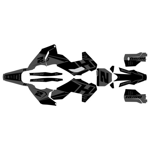 husqvarna tx300 graphics kit 2023-2024 ace series smoke