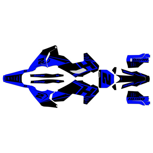 husqvarna fx450 graphics kit 2023-2024 ace series blue-shift