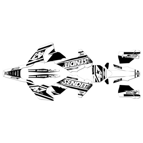 husqvarna tx300 graphics kit 2023-2024 fresh series white