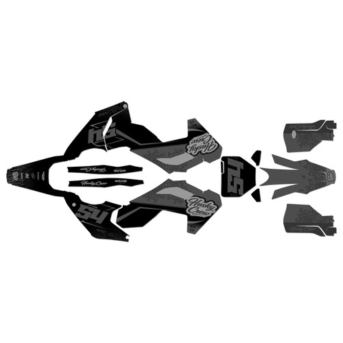 husqvarna fx450 graphics kit 2023-2024 fatality series smoke