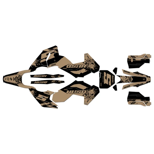 husqvarna tx300 graphics kit 2023-2024 nightcity series tan