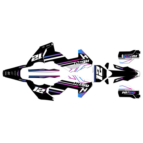 husqvarna tx300 graphics kit 2023-2024 serenity series magenta