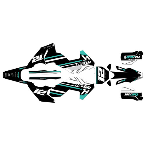 husqvarna tx300 graphics kit 2023-2024 serenity series teal