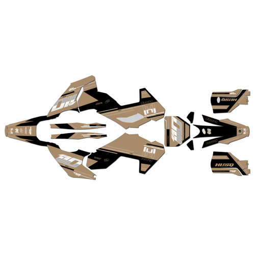 husqvarna tx300 graphics kit 2023-2024 toulouse series tan