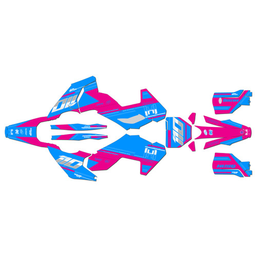 husqvarna fx350 graphics kit 2023-2024 toulouse series magenta