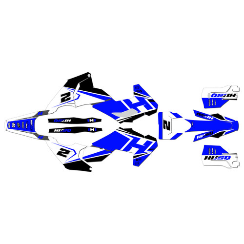 husqvarna fe350 graphics kit 2024-2026 ace series blue