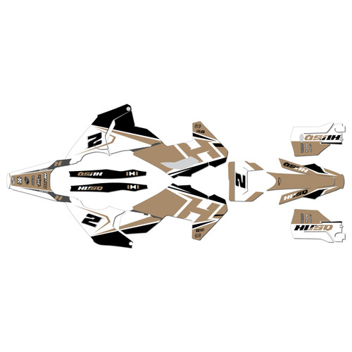 husqvarna fe350 graphics kit 2024-2026 ace series tan