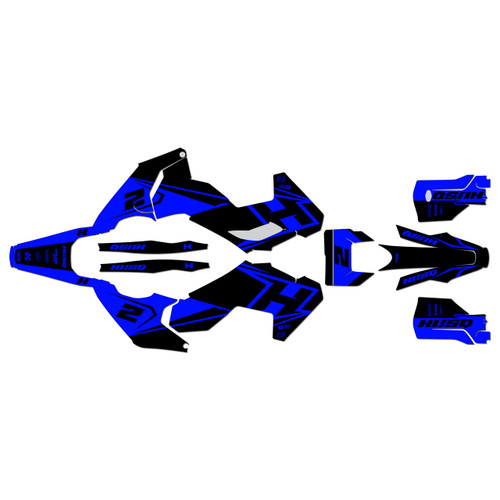 husqvarna fe450 graphics kit 2024-2026 ace series blue-shift