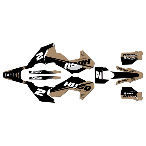 husqvarna fe350 graphics kit 2024-2026 base series tan