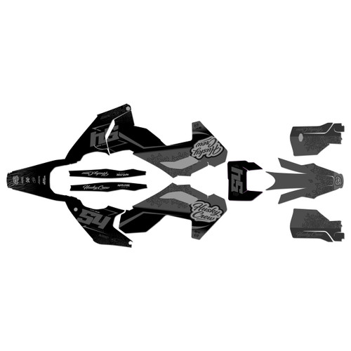 husqvarna fe350 graphics kit 2024-2026 fatality series smoke