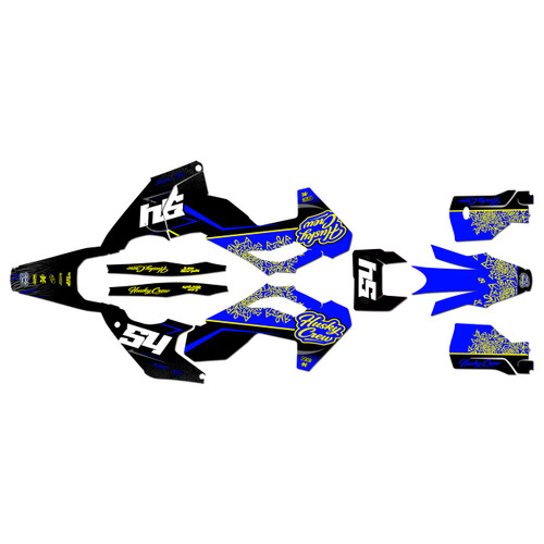 husqvarna fe501 graphics kit 2024-2026 fatality series yel-shift