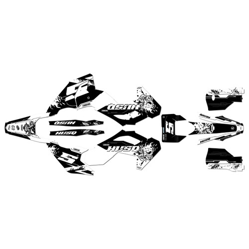 husqvarna te250 graphics kit 2024-2026 nightcity series white