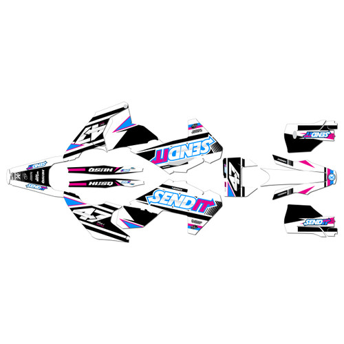 husqvarna fe350 graphics kit 2024-2026 fresh series magenta