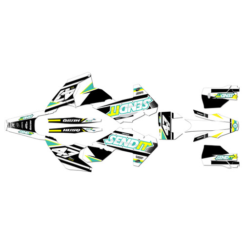 husqvarna fe501 graphics kit 2024-2026 fresh series teal