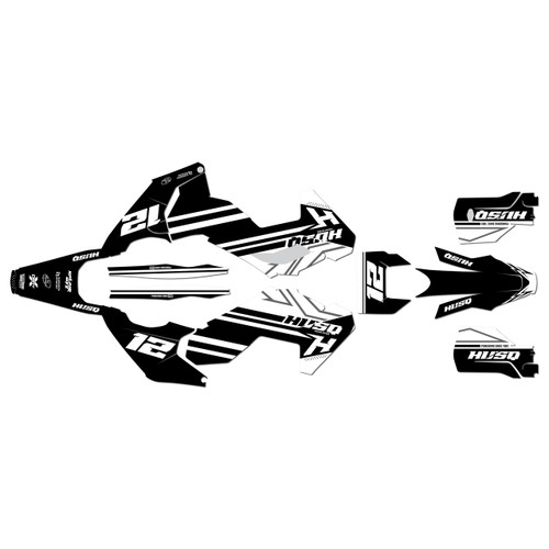 husqvarna te250 graphics kit 2024-2026 serenity series white
