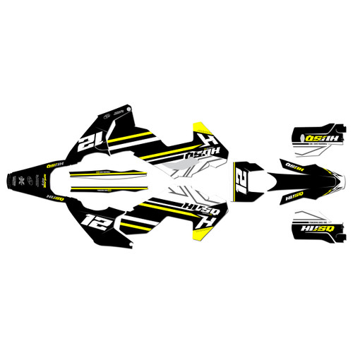 husqvarna te150 graphics kit 2024-2026 serenity series yellow