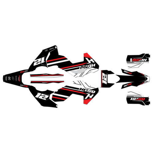 husqvarna fe450 graphics kit 2024-2026 serenity series red