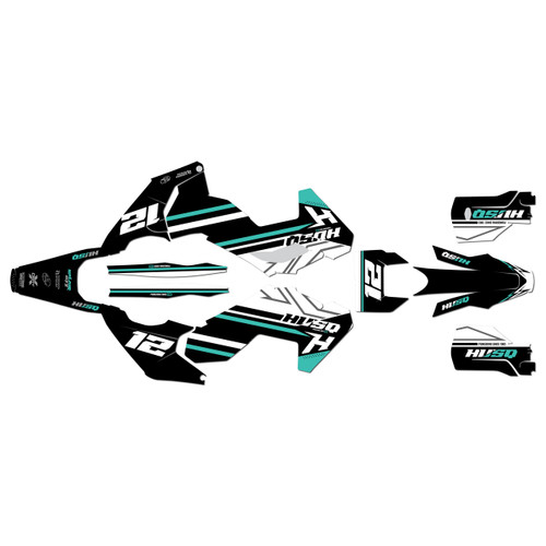 husqvarna fe350 graphics kit 2024-2026 serenity series teal