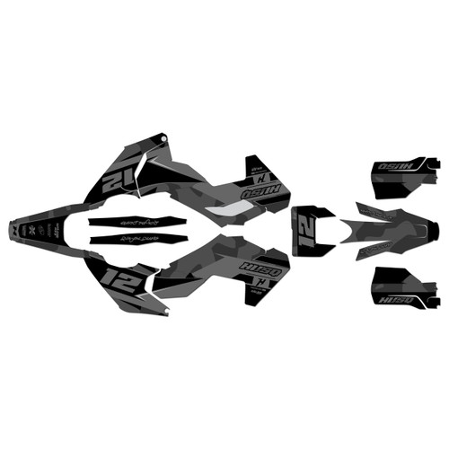 husqvarna fe450 graphics kit 2024-2026 shades series smoke