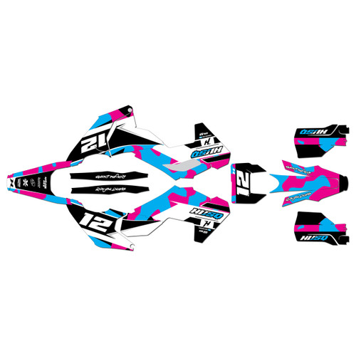 husqvarna fe501 graphics kit 2024-2026 shades series magenta