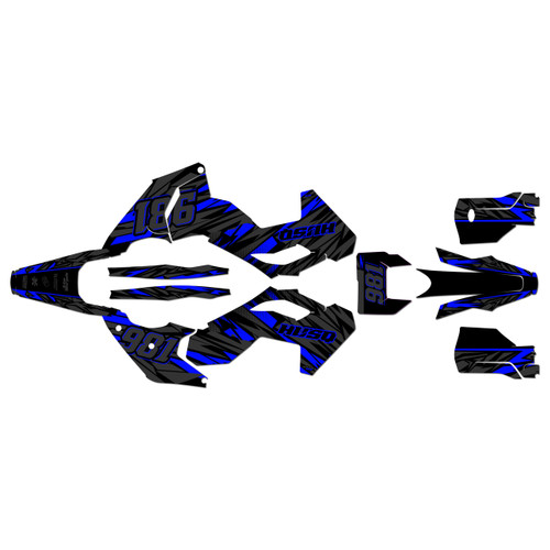 husqvarna te250 graphics kit 2024-2026 twitch series blue