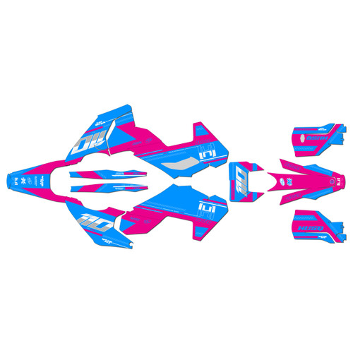 husqvarna fe501 graphics kit 2024-2026 toulouse series magenta