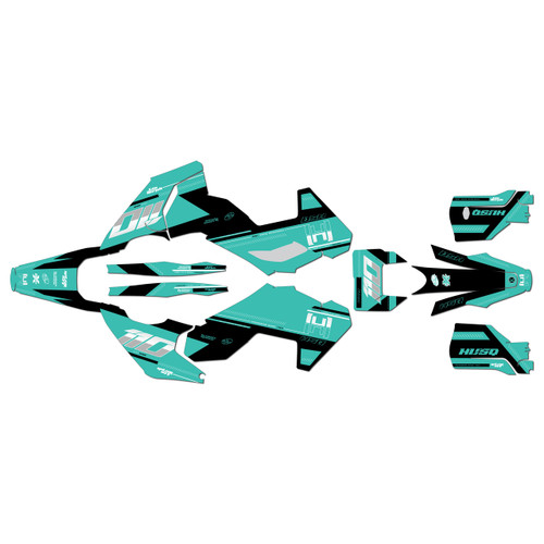 husqvarna fe501 graphics kit 2024-2026 toulouse series teal