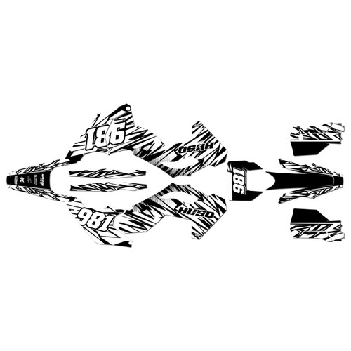 husqvarna fe350 graphics kit 2024-2026 twitch series white