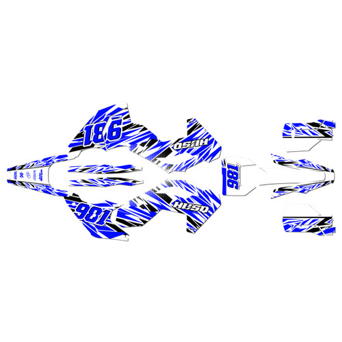 Husqvarna FE250 FE350 FE450 & FE501 graphics kit 2024-2025 twitch series blue-shift