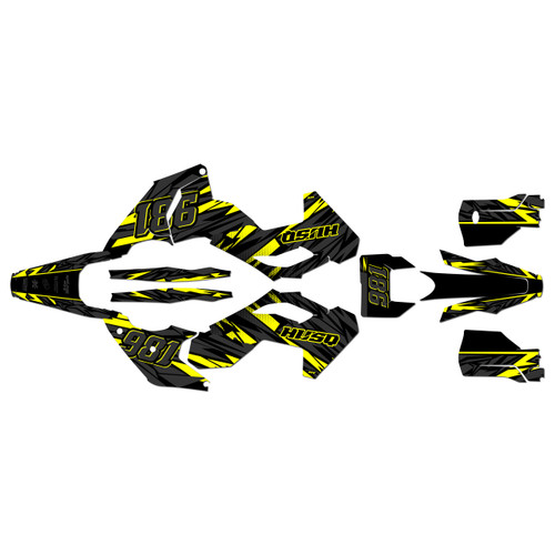 husqvarna fe501 graphics kit 2024-2026 twitch series yellow
