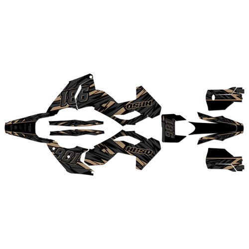 husqvarna fe501 graphics kit 2024-2026 twitch series tan