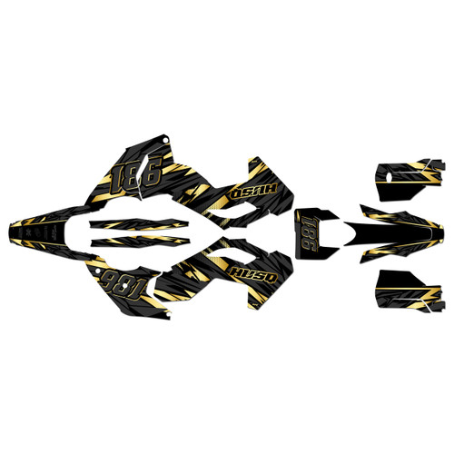 husqvarna fe501 graphics kit 2024-2026 twitch series gold