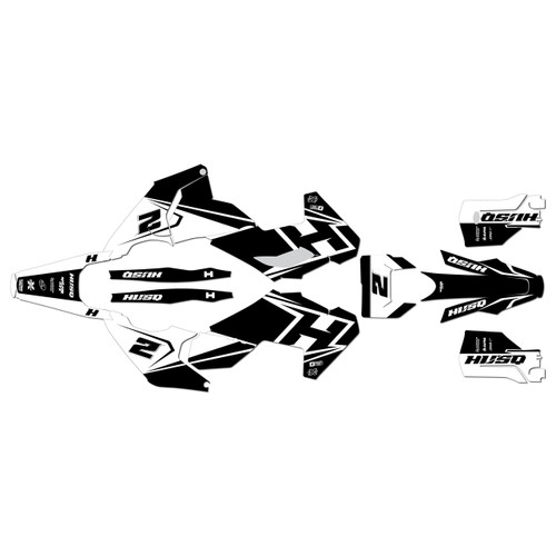 husqvarna te300 graphics kit 2024-2026 ace series white
