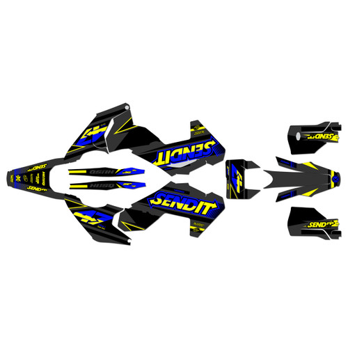 husqvarna te300 graphics kit 2024-2026 fresh series yellow-shift