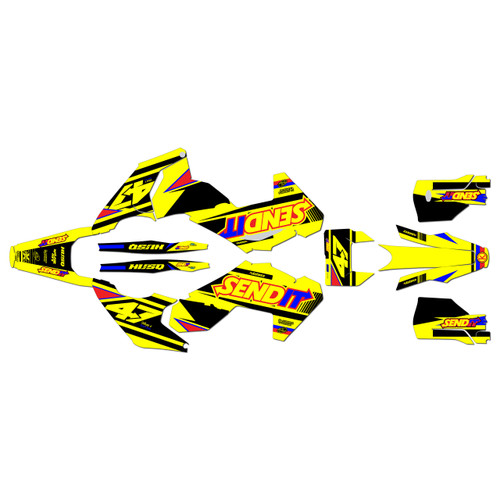 husqvarna te300 graphics kit 2024-2026 fresh series yellow