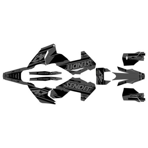 husqvarna te300 graphics kit 2024-2026 fresh series smoke