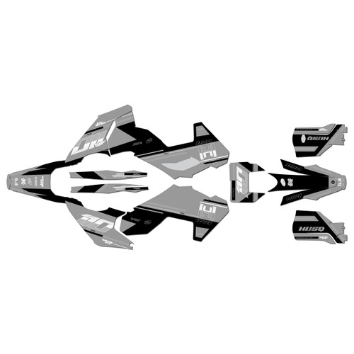 husqvarna te300 graphics kit 2024-2026 toulouse series white
