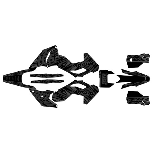 husqvarna te300 graphics kit 2024-2026 twitch series smoke