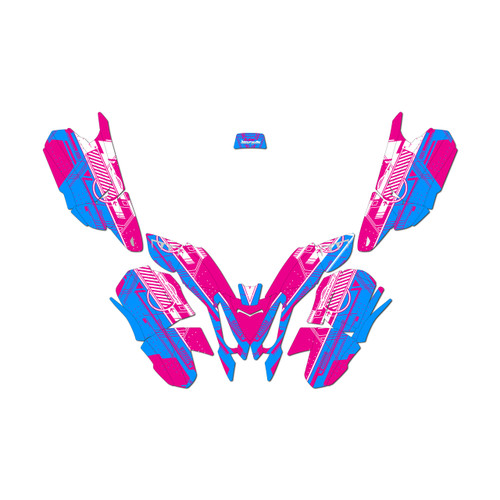 polaris outlaw50 graphics kit all years future series magenta