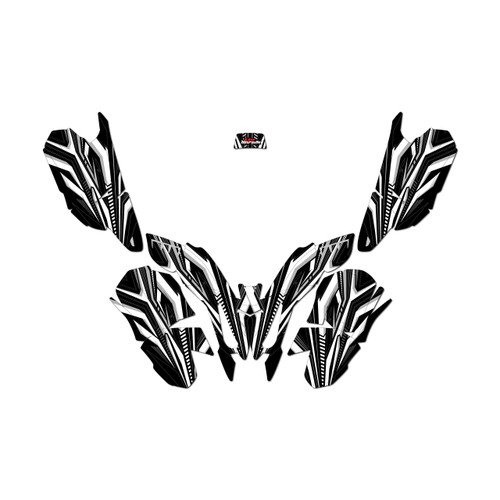 polaris outlaw50 graphics kit all years prime series white