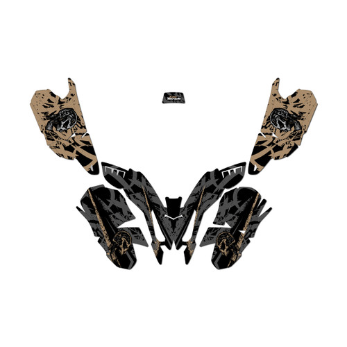 polaris outlaw50 graphics kit all years revolt series tan