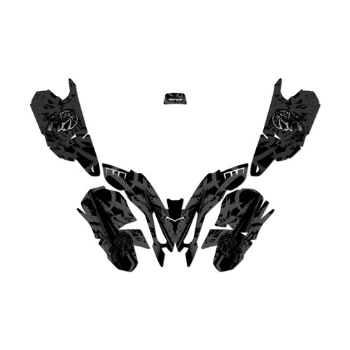polaris outlaw50 graphics kit all years revolt series smoke