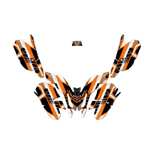polaris pred50 graphics kit all years swift series orange