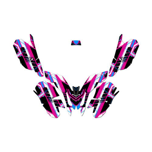 polaris outlaw50 graphics kit all years swift series magenta