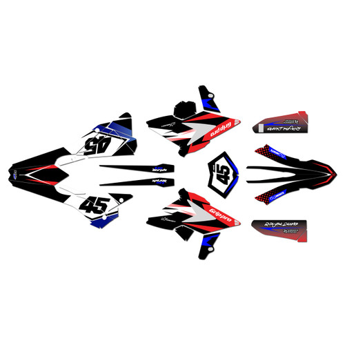 beta 125rr to 480rr graphics kit 2018-2019 division series red